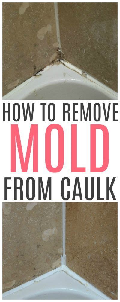 What can be used to dissolve silicone caulking? How To Remove Mold From Caulk | Shower mold, House ...