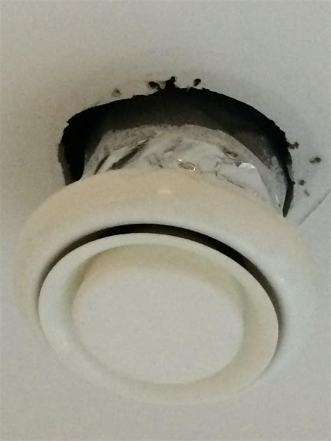 The ceiling fan must be mounted to a box that's rated for fans. drywall - How to fix plaster on ceiling due to screw ...