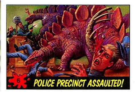 The cards tell the story of dinosaurs transported through time into the present day. Things meant for children that are supposed to be cute but ...
