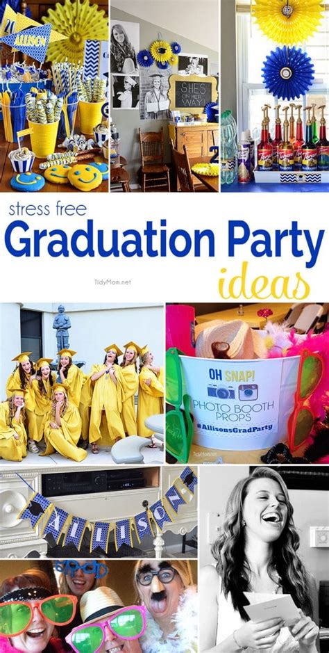 During these times, please plan appropriately and safely to keep all guests safe. Stress Free Graduation Party Ideas | TidyMom®