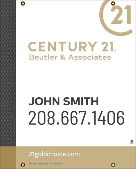 There is no fee to use the automated system, but you will be charged for expedited payments made. Century 21 Real Estate Sign 30x24 - Signs | Banners | Decals | Shenango Screenprinting