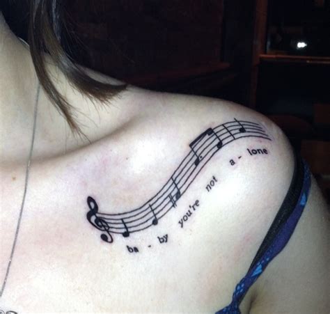 A great design with a music note inside. 145 Rockin' Music Tattoos That Will have You Singing