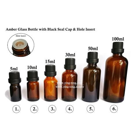 Berlin packaging also offers amber pump bottles for liquid cosmetics such as lotions and liquid soaps. 20pcs - Amber Glass Bottle with Classic Seal Cap (5ml,10ml ...