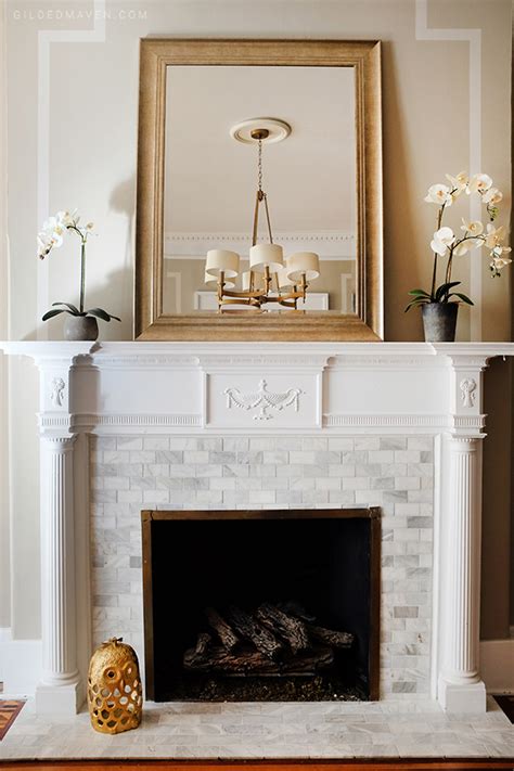 Brick fireplaces and fireplace surrounds are very common in homes built in the 1960s and 1970s. MARBLE FIREPLACE FACELIFT - The Southern Gloss