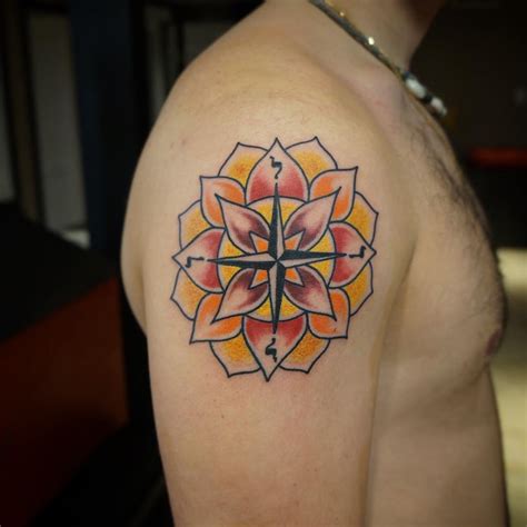 This sun tattoo design is inspired by ancient mayan civilization who used it to represent fertility. 75 Rose and Compass Tattoo Designs & Meanings - Choose ...