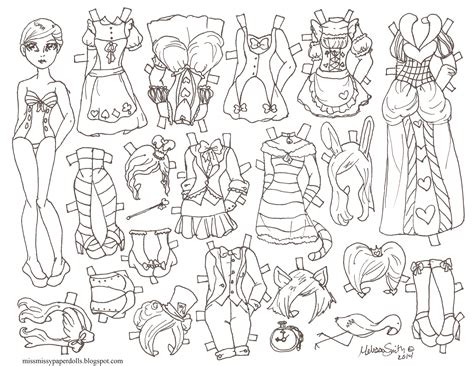 Princess pony paper doll coloring page. Miss Missy Paper Dolls: Halloween paper Doll 2014