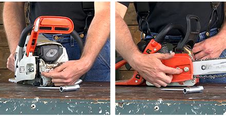 I find that there are lots of inconsistencies with that and the reason being is. How To Tension Chainsaw Chain | Chainsaw chains, Chainsaw ...