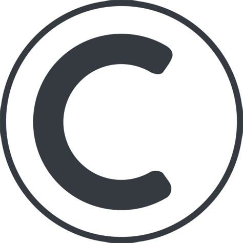 Copyright solid icon by Friconix (fi-ctluxl-copyright-solid) thin,line,right,circle,copy,law ...