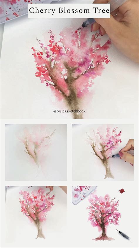 Watercolour tutorials watercolor clouds watercolor portraits painting lessons watercolor trees summer landscape painting courses japanese cherry blossom sketch book. Pin on Watercolor flowers paintings