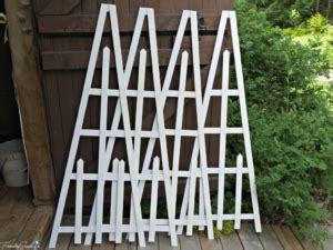 The trellis is a hallmark of a flourishing outdoor space. DIY Pyramid Trellis Tutorial - FanningSparks