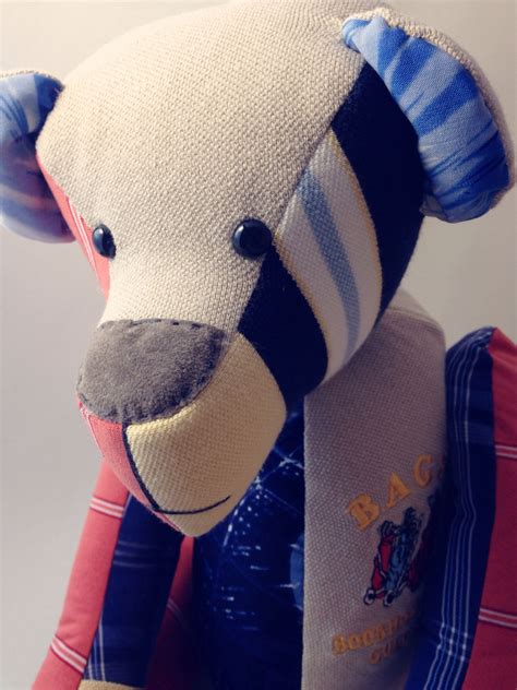 Bear made of flowers uk. Special remembrance bear made from items of clothing. Www ...
