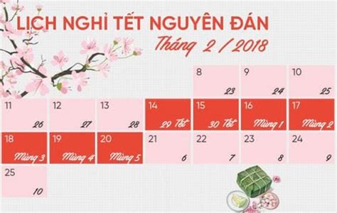 Tin tức giải trí 01/07/2021 15:31. Tết nguyên đán 2018, tết âm lịch 2018 vào ngày nào, thứ mấy?