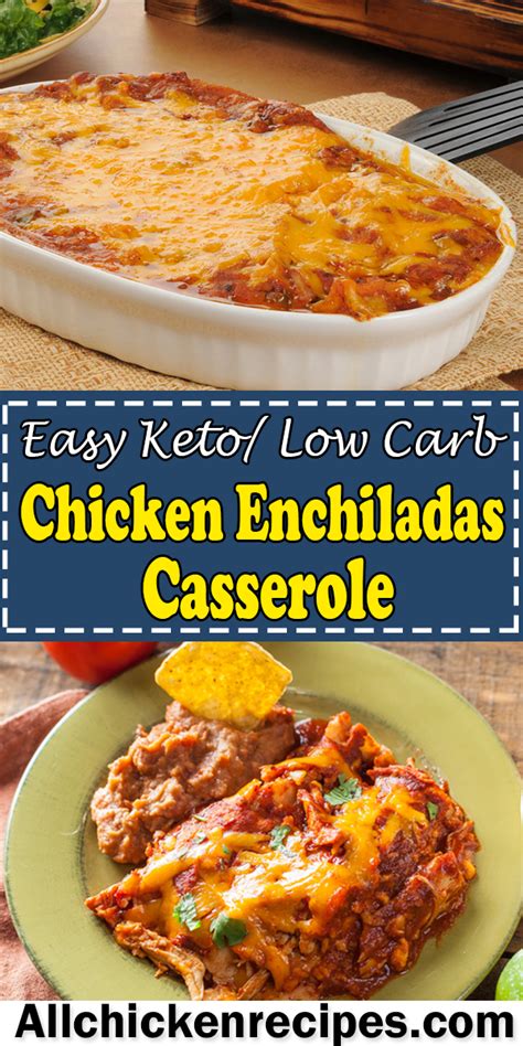 These creamy, easy chicken enchiladas topped with melted cheese and stuffed with onion, bell pepper strips, and green chiles will turn dinner into a mexican fiesta. Keto Chicken Enchiladas Casserole | Recipe in 2020 | Low ...