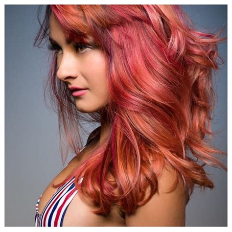 Hairdo's peachy keen is the perfect shade of peachy pink. Beautifully Blended Tropical Shades by Kelli Zehnder ...