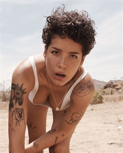 HALSEY in Rolling Stone Magazine, July 2019 - HawtCelebs One singer working to make the case for team face tat is halsey.