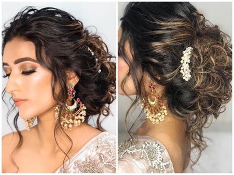 Slick your hair back into a low bun for a natural hair wedding updo that's both classic and modern. Wedding Reception Hairstyles Trending In Indian Weddings | Wedding reception hairstyles, Hair ...