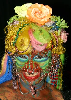 Elaine davidson c is the most pierced woman according to the guinness world records. Elaine Davidson - Most Pierced Woman