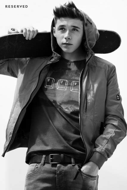 Brooklyn is intending to boost up his education in a university. Brooklyn Beckham w kampanii Reserved Young Fashion Lab ...