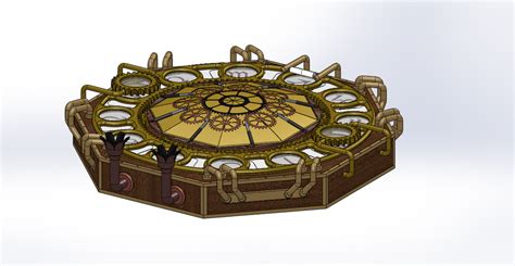 I printed that at 1 unit = 5 mm with a 20% fill. Marcus Steampunk Compass Puzzle Box | 3D CAD Model Library ...