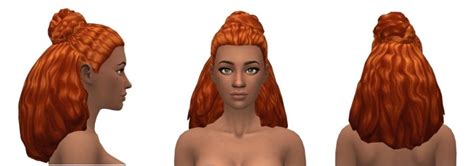 Partner site with sims 4 hairs and cc caboodle. Half Up & Down Hair by leeleesims1 at SimsWorkshop » Sims ...