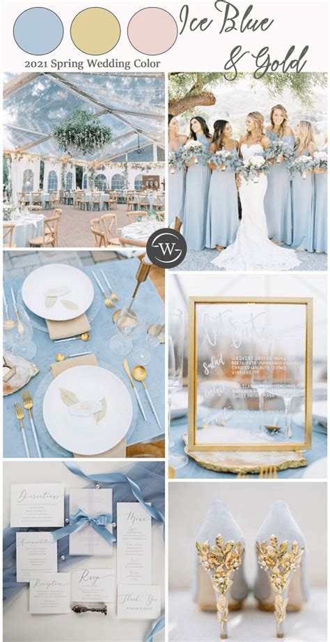 A crisp, baby blue, this shade resembles the clear sky on a summer's day. Best 8 Spring / Summer Wedding Color Inspirations for 2021 ...