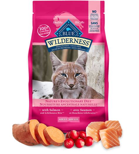 Are you feeding your cat blue buffalo food? BLUE Wilderness Nature's Evolutionary Diet with Salmon for ...