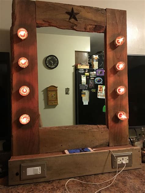 For $40 and 1 hour of your time you can create this: DIY lighted vanity mirror with dimmer and USB tamper ...