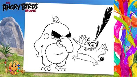 When a new threat emerges that puts both bird and pig island in danger, red (jason sudeikis), chuck (josh gad), bomb (danny mcbride), and. Angry Birds Movie : Red and Bubbles | Coloring pages ...