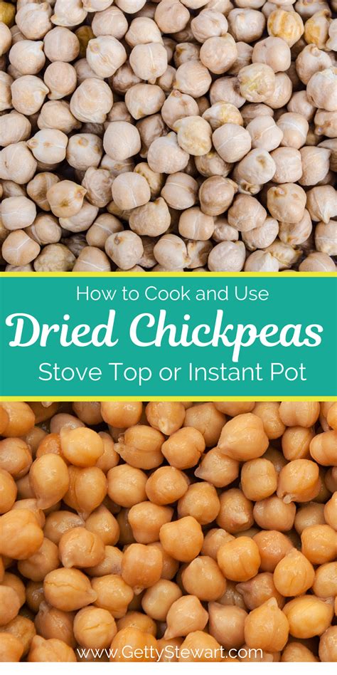 How to cook chickpeas, garbanzo beans: How to Cook Chickpeas - Stove Top or Instant Pot ...