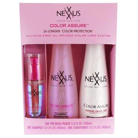 Many individuals battle with hair loss, slow hair growth, or hair fall due to chemical damage, use of damaging hair care products, or plain old stress. Nexxus Salon Hair Care, Color Assure Multi-pack ** You can ...