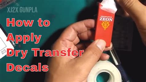 Now, wipe them out clean. HOW TO APPLY DRY TRANSFER DECALS - YouTube