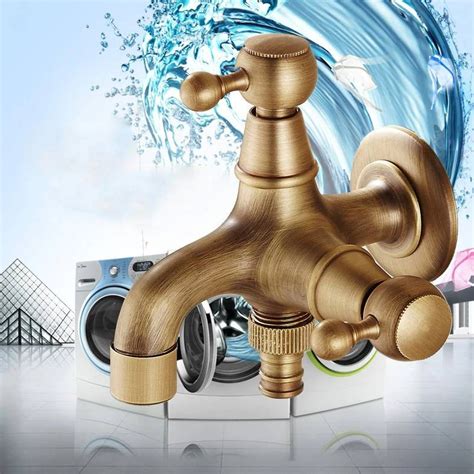 Alibaba.com bietet 4989 waschmaschine wasserhahn produkte an. Luxus Bibcock Wasserhahn Antik Messing Wandmontage Badezimmer Waschmaschine Wasserhahn Mopp ...