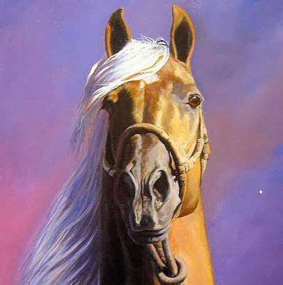 Describe this art in your words. Cuadros Cabezas de Caballos, Pinturas Realistas de Jeanne Newton Schoborg | Pinturas de caballos ...