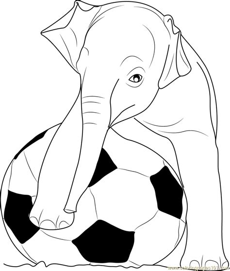 Maybe you would like to learn more about one of these? Playing Football Elephants Coloring Page for Kids - Free ...