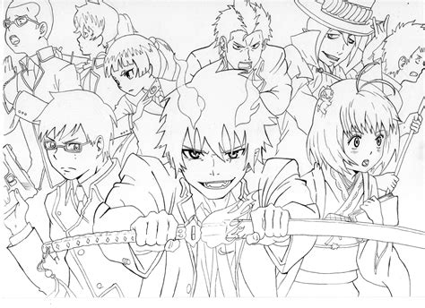 Blue exorcist coloring pages 3 download kit exo. Download Blue Exorcist coloring for free - Designlooter ...