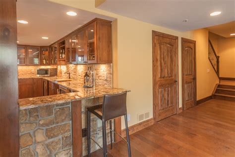 We love hearing that you are in love with your apartment at avant at castle pines. Castle Pines Rustic Finished Basement - Rustic - Basement ...