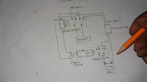 Skema inverter dc 12 volt menjadi ac 230 volt. skema relay automatis inverter pln dan cara kerjanya - YouTube