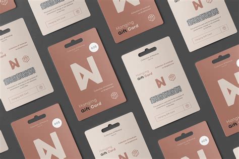 This mockup design comes in 4 style variations. Hanging Gift Card Mock-up on Behance (With images) | Gift ...