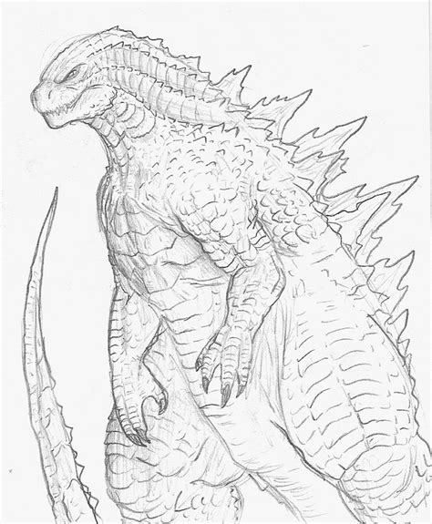 Printable godzilla coloring pages are a fun way for kids of all ages to develop creativity focus motor skills and color recognition. Lineart by Colors by | Godzilla, Godzilla tattoo, All ...