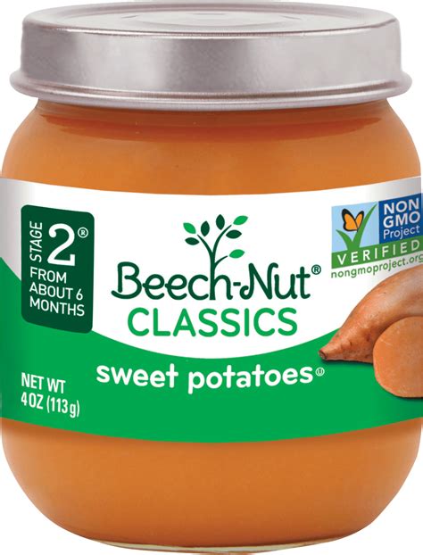 Frequently feeding baby food could make your dog a finicky eater. Beech-Nut® Classics Sweet Potatoes Stage 2 Baby Food