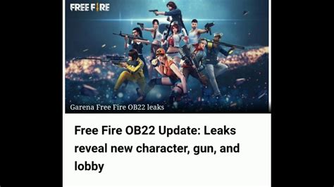 Free fire lobby no character. Free Fire New Updates OB22:- NEW CHARACTER, NEW SNIPER ...