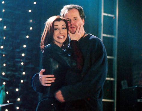 Stars sarah michelle gellar , alyson hannigan , james marsters , charisma carpenter , and creator joss whedon all shared their thoughts in a recent interview with entertainment weekly. Alyson Hannigan & Joss Whedon - BtVS - Behind the Scene ...