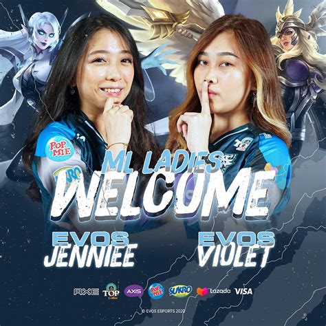 +998 71 203 12 12. Pemain Baru Evos Ladies , Jeniee Dan Violet | Esports ...