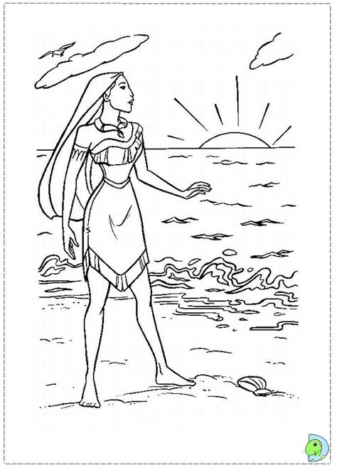 Find images of pocahontas to print and color. Pocahontas Coloring page- DinoKids.org