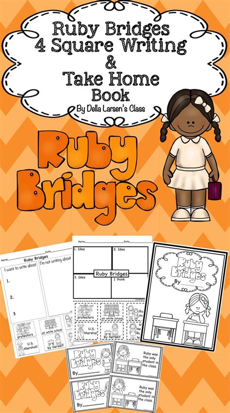 Ruby went to kindergarten at an all black school. Ruby Bridges 4 Square Writing & Take Home Book | Ruby ...