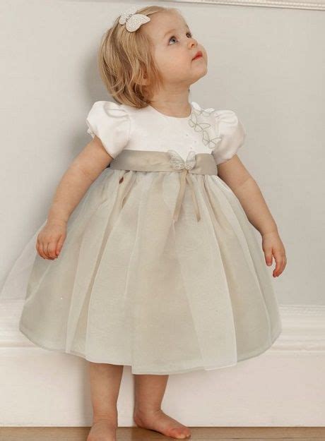 Vestito cerimonia bambina color bianco panna. Abiti da cerimonia per bambina 10 anni | Abiti di battesimo, Vestiti da bambini, Idee vestito