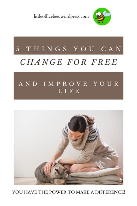 Five things you can change for FREE and improve your life ...