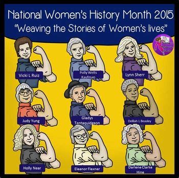 Women's history month sign or stamp. National Women of History 2015 & Rosie the Riveter clip art! | @resourceforce | Women history ...