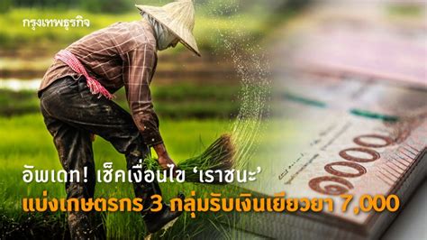 ไขข้อข้องใจ วิธีลงทะเบียน เราชนะ ตรวจสอบสิทธิ์ เช็กคุณสมบัติ ก่อนรับเงินเยียวยา 7,000 บาท ผ่านเว็บไซต์ www.เราชนะ.com เริ่ม 29 ม.ค.64 เวลา 06.00 น. อัพเดท! เช็คเงื่อนไข 'เราชนะ' แบ่งเกษตรกร 3 กลุ่มรับเงิน ...