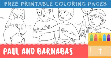 Teach your kids through coloring. Free Printable Paul and Barnabas Coloring Pages for Kids ...